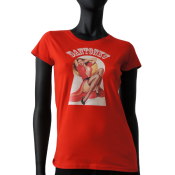 Tee-shirt col rond dantonku Pinup