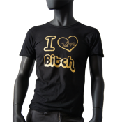 tee-shirt love bitch homme used
