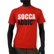 Tee-shirt rouge Socca Addict