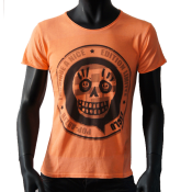 T-shirt col rond orange